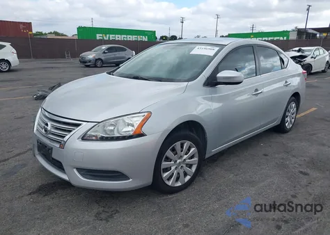2015 Nissan Sentra S из США, поврежденный, VIN 3N1AB7AP3FY351621